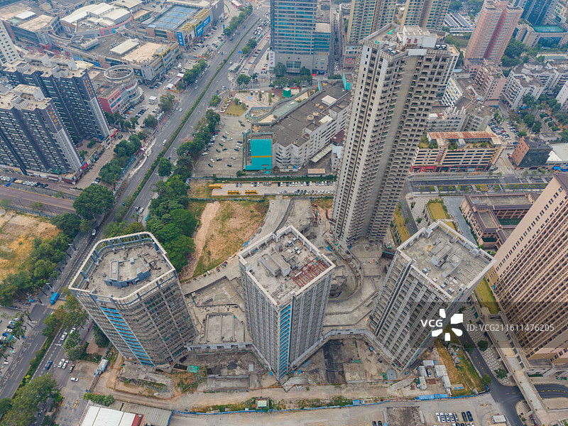 广东省东莞市，东城区，丰华汇，在建高端商品房图片素材