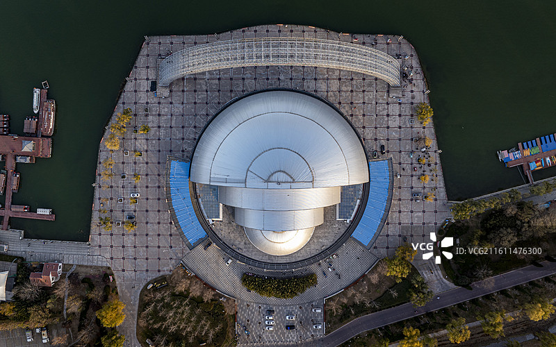 山东省聊城市东昌府区水城明珠大剧场图片素材