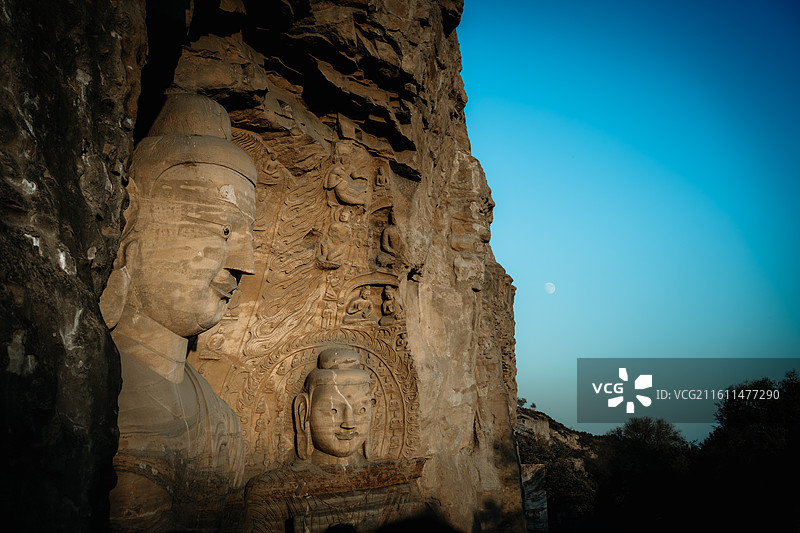 中国山西大同世界文化遗产云冈石窟高清图片图片素材