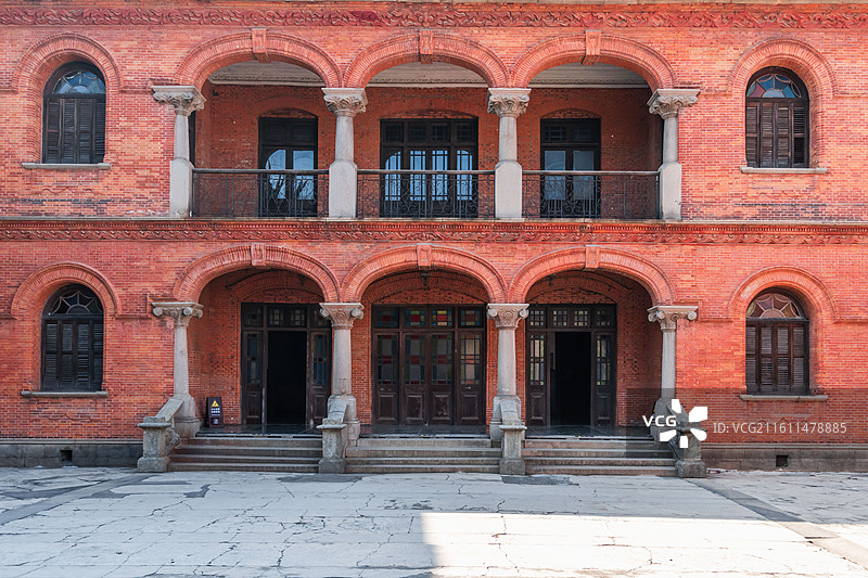 湖州南浔古镇，刘氏梯号中的中西合璧式民国建筑——红楼图片素材