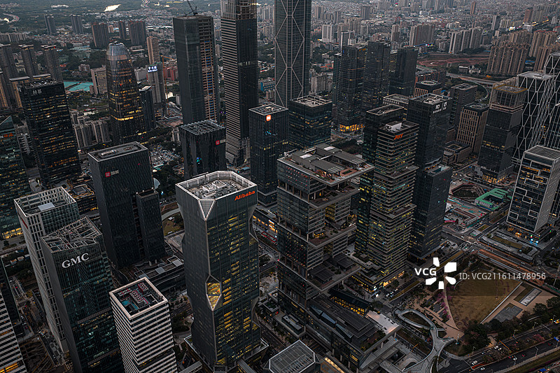 广州琶洲天际线夜景图片素材