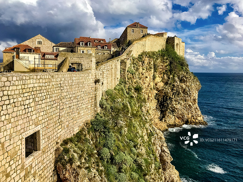 杜布罗夫尼克的海岸老城图片素材
