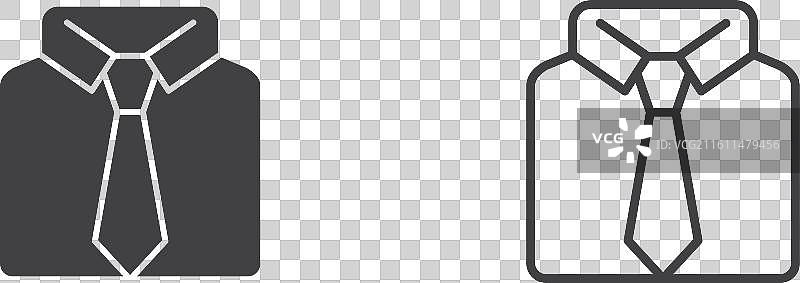 统一的细线图标集图片素材