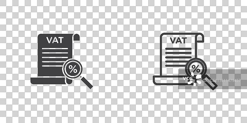 增值税细线图标集图片素材