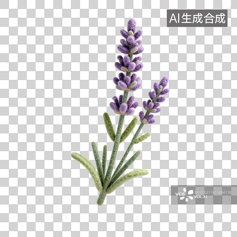 【AI数字艺术】薰衣草造型图片素材