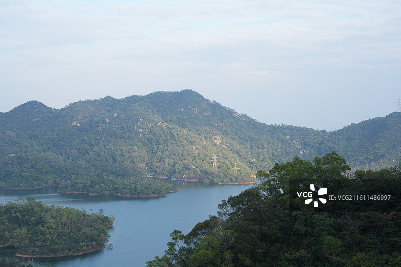 香山云道大镜山水库图片素材