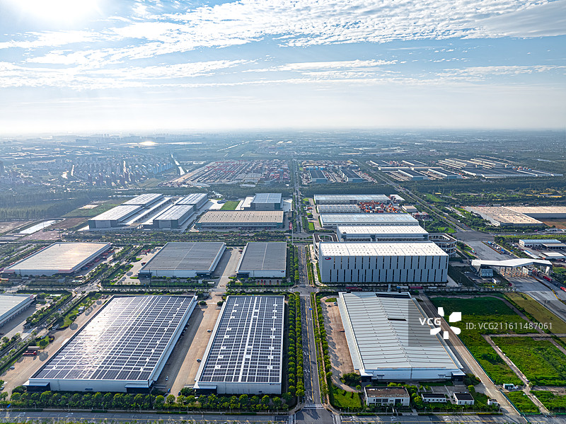 临港物贸园区三期综保物流仓库 洋山特殊综合保税区陆域 临港自贸区洋山特保区海关图片素材