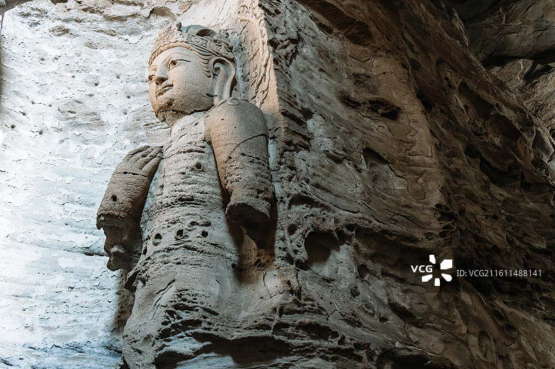 中国山西大同世界文化遗产云冈石窟高清图片图片素材