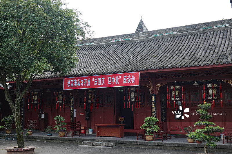 四川省德阳市旌阳区孝泉镇中国德孝城：半边街清真寺图片素材