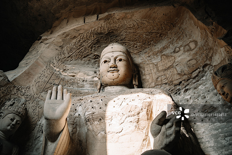 中国山西大同世界文化遗产云冈石窟高清图片图片素材