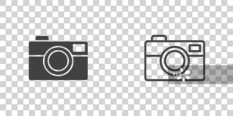 相机细线图标集图片素材