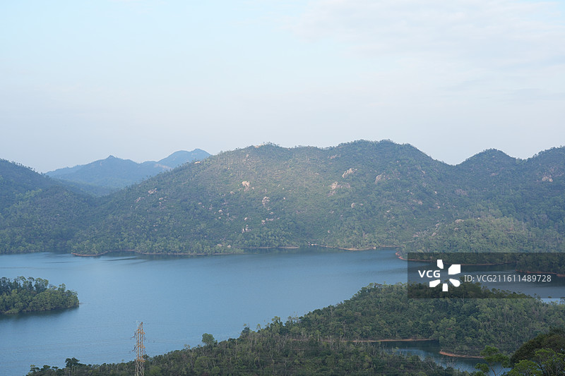 香山云道大镜山水库图片素材