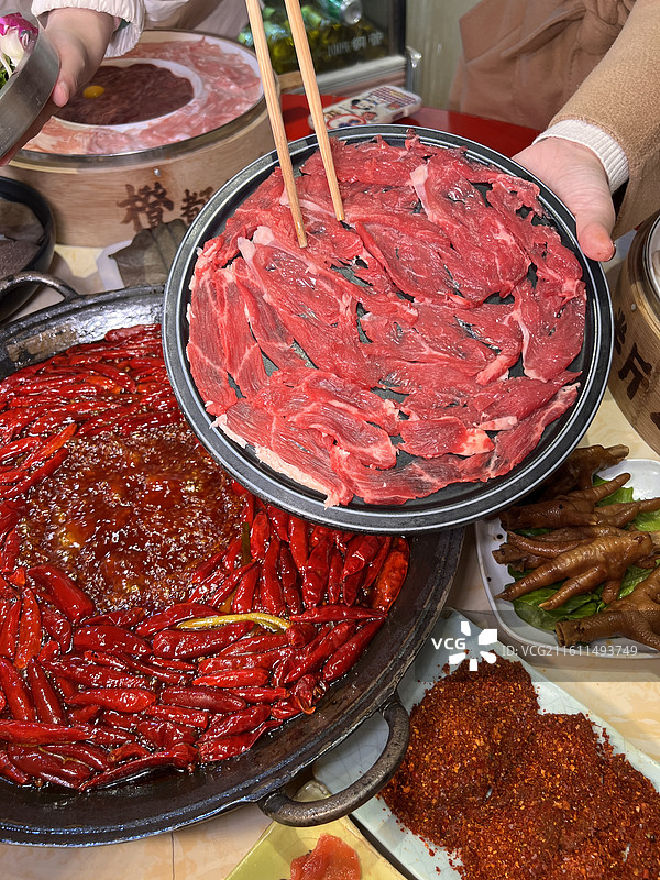 成都美食麻辣火锅图片素材