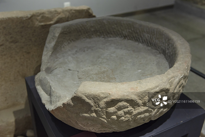 石洗 金代 北京考古遗址博物馆：金中都水关遗址图片素材