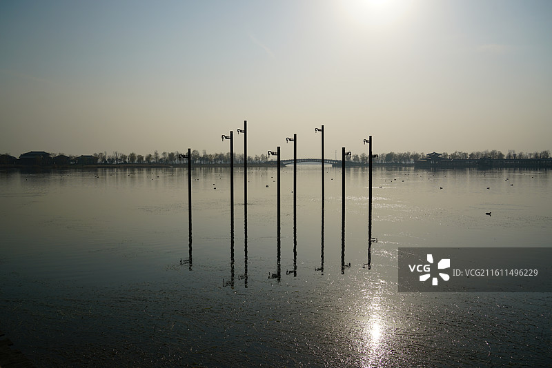 西安昆明池七夕公园图片素材