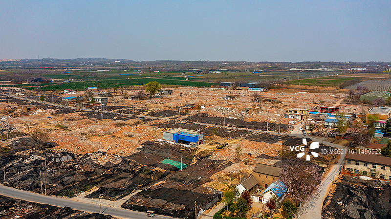 城镇农村房屋拆迁废墟图片素材