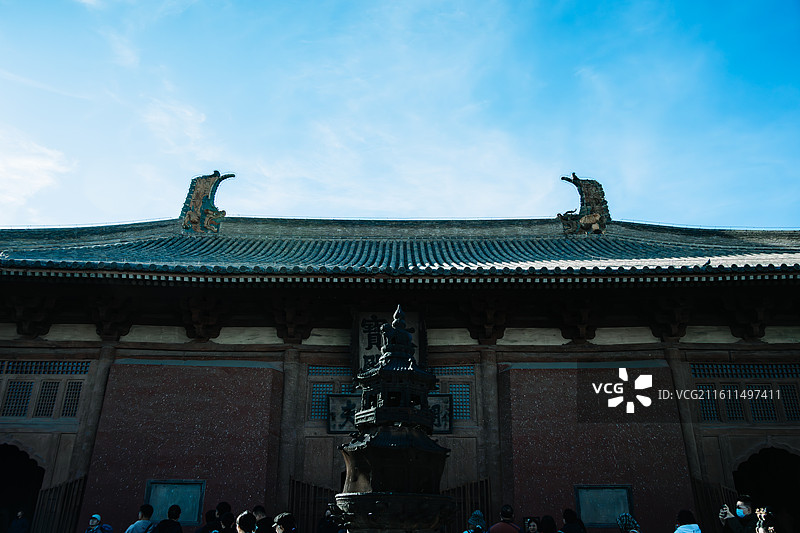 中国山西省大同市的大同古城华严寺高清图片图片素材