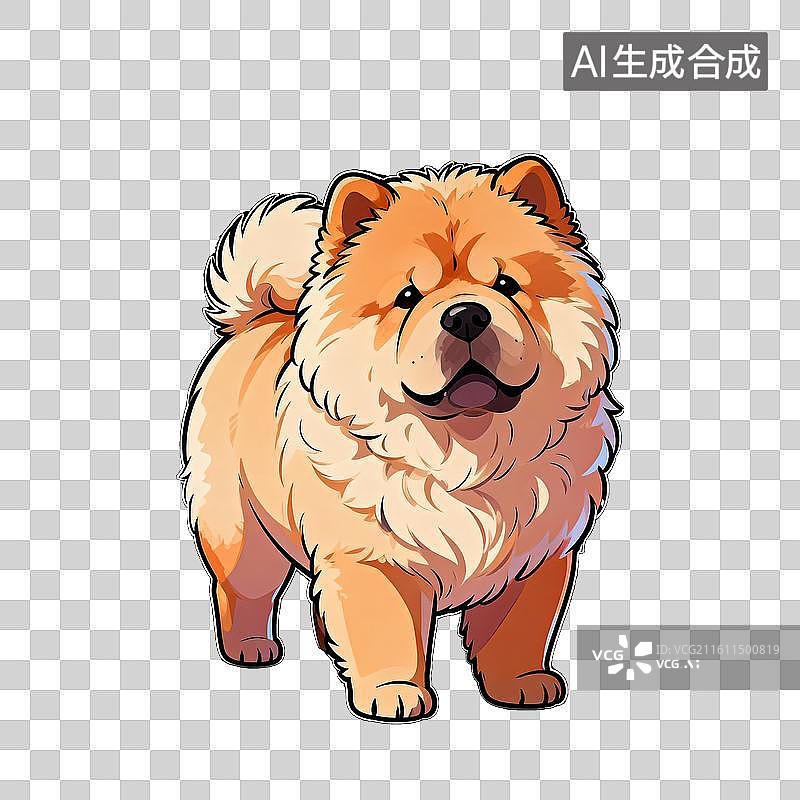【AI数字艺术】松狮犬图片素材
