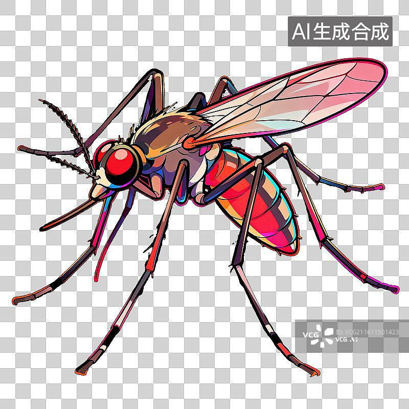 【AI数字艺术】蚊子图片素材