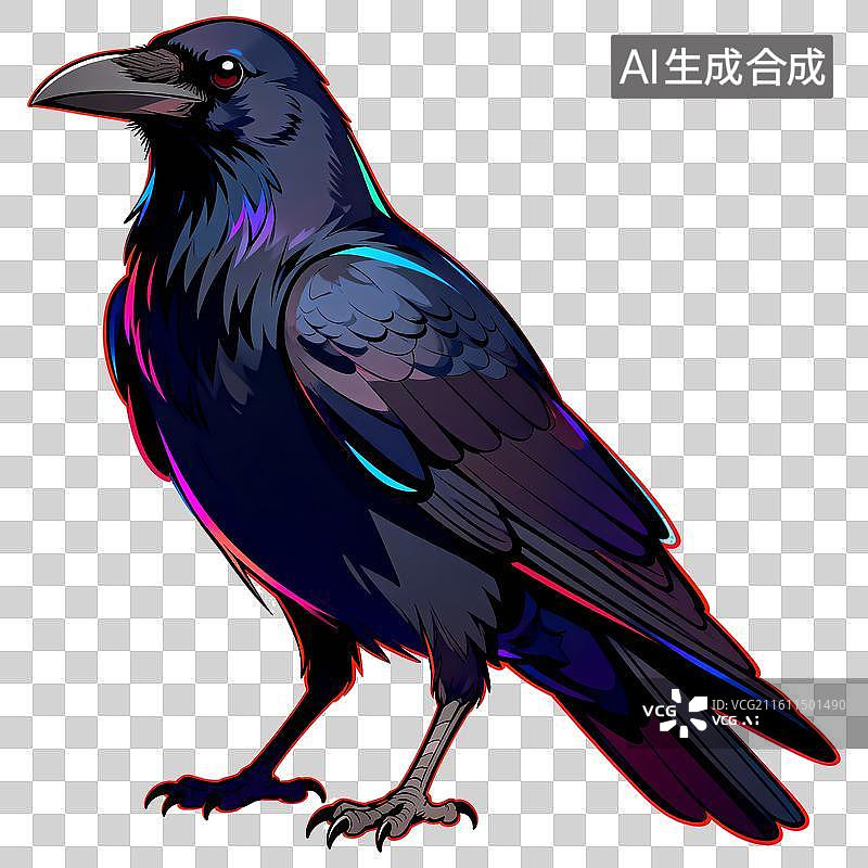 【AI数字艺术】乌鸦图片素材