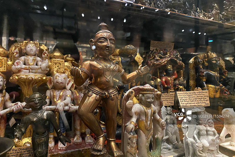 英国牛津大学自然史博物馆 北印度神像图片素材