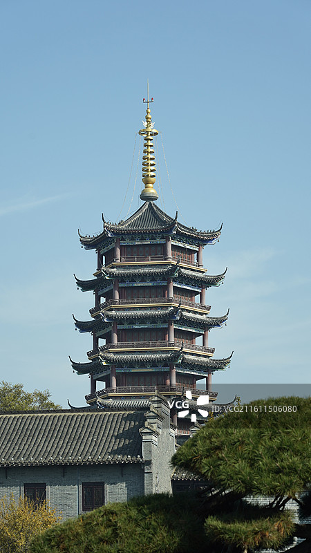 阜宁县兴国寺宝塔图片素材