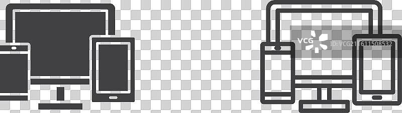 设备细线图标集图片素材