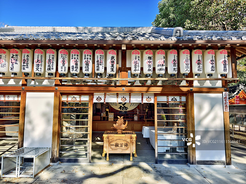 日本大阪府大阪市，住吉大社内的种贷社（たねかしさん）图片素材