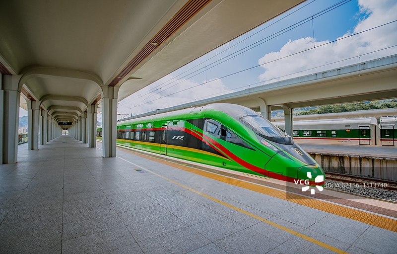 中老铁路昆明站 普洱站风光图片素材