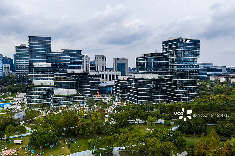 杭州余杭区未科阿里中心图片素材