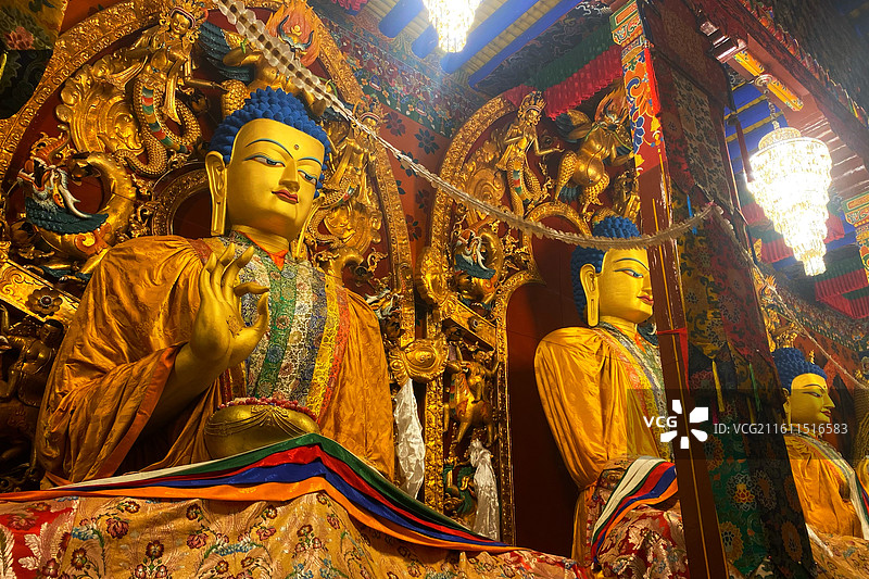 拉萨功德林寺图片素材