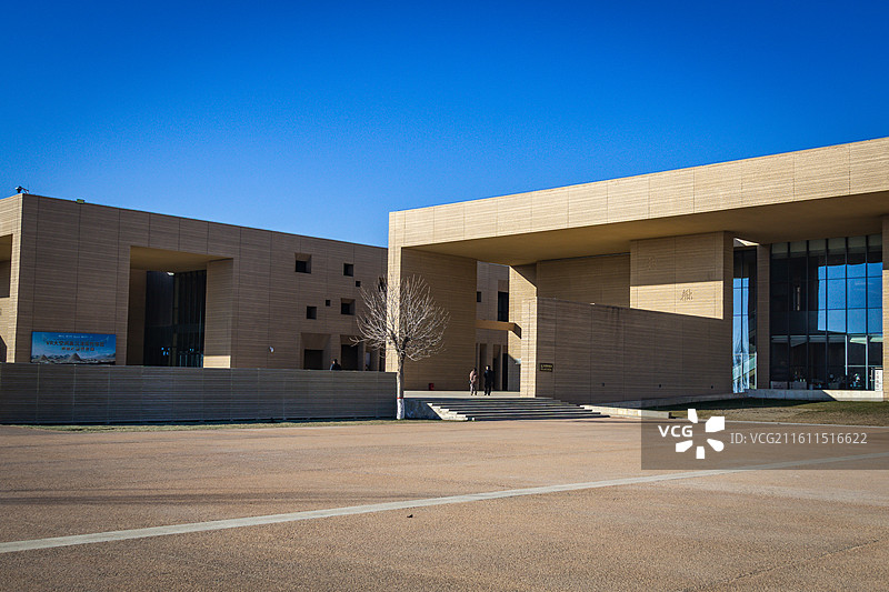 12月 冬天 冬季 宁夏 银川 西夏陵博物馆 建筑外部 内部文物图片素材