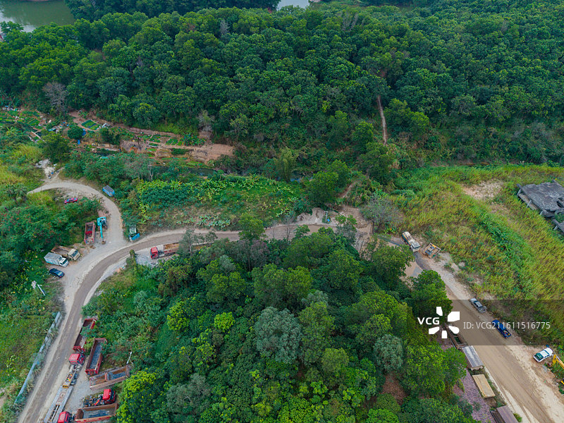 广东省东莞市，凤岗镇，凤岗太子酒店，东莞奥威斯国际会议酒店，航拍图片素材