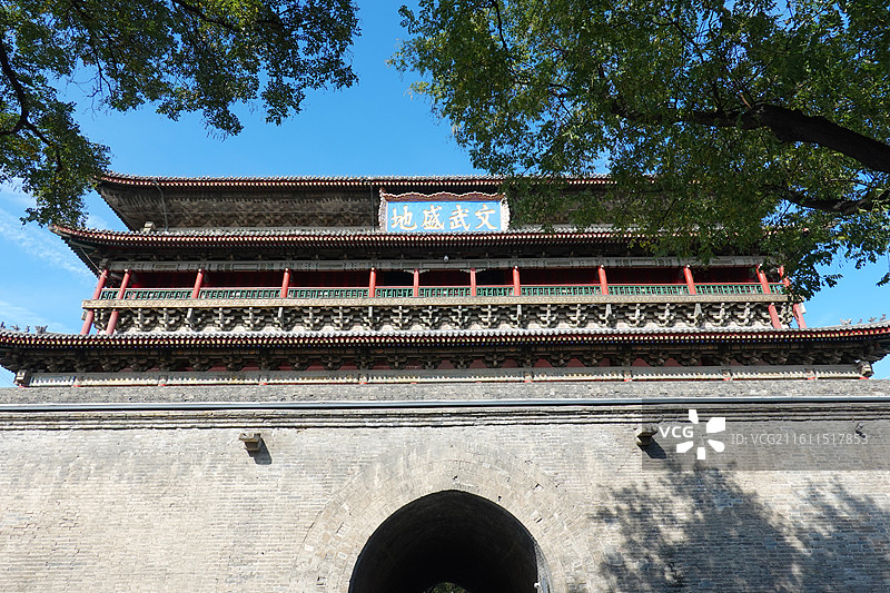 陕西西安鼓楼钟鼓楼：文武盛地图片素材