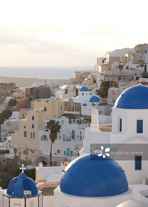 希腊圣托里尼伊亚小镇图片素材