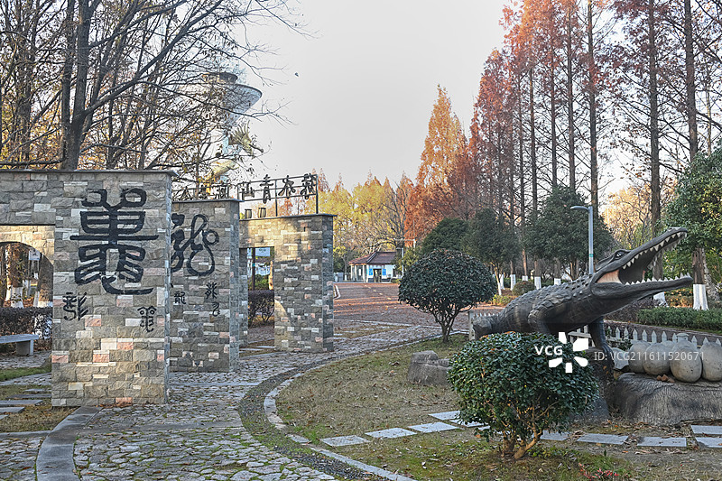安徽省宣城市宣州区中国鳄鱼湖，是扬子鳄国家级自然保护区和国家4A级旅游景区，自然风光、生态环境优美。图片素材