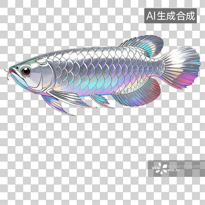 【AI数字艺术】银龙鱼图片素材