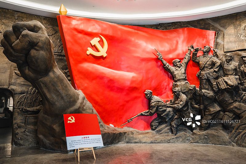 江苏常州溧阳市竹箦镇水西村的新四军江南指挥部纪念馆图片素材