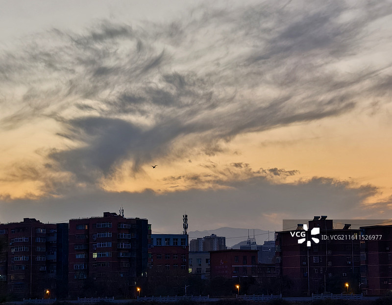 冬日黄昏图片素材