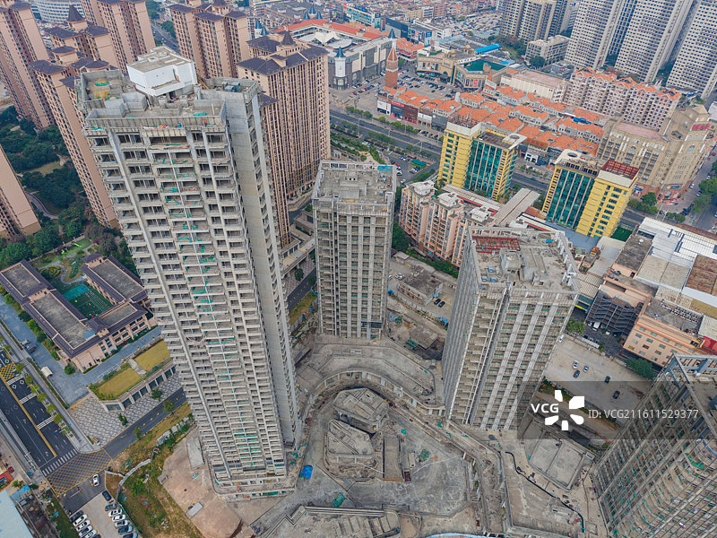 广东省东莞市，东城区，丰华汇，在建高端商品房图片素材