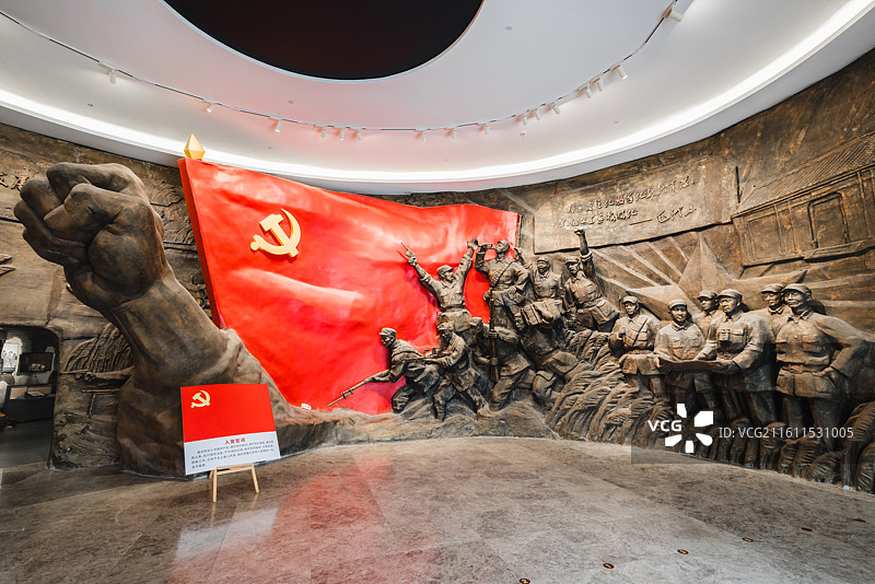 江苏常州溧阳市竹箦镇水西村的新四军江南指挥部纪念馆图片素材