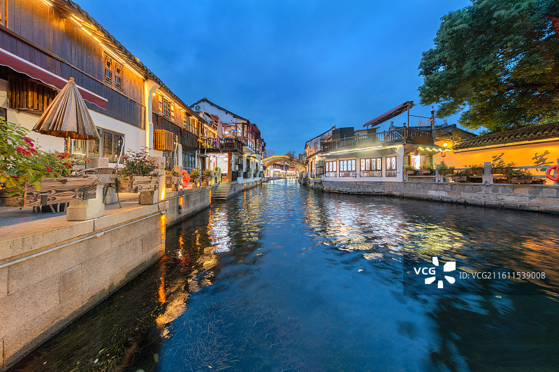 朱家角夜景图片素材