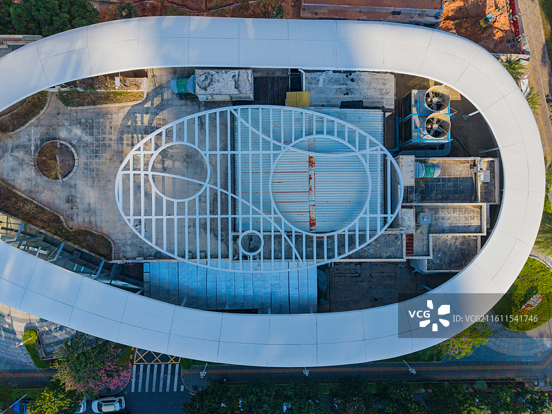 广东省深圳市南山区，海上世界明华轮，城市风光，航拍图片素材