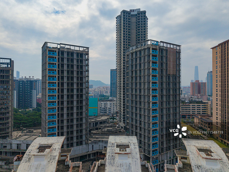 广东省东莞市，东城区，丰华汇，在建高端商品房图片素材