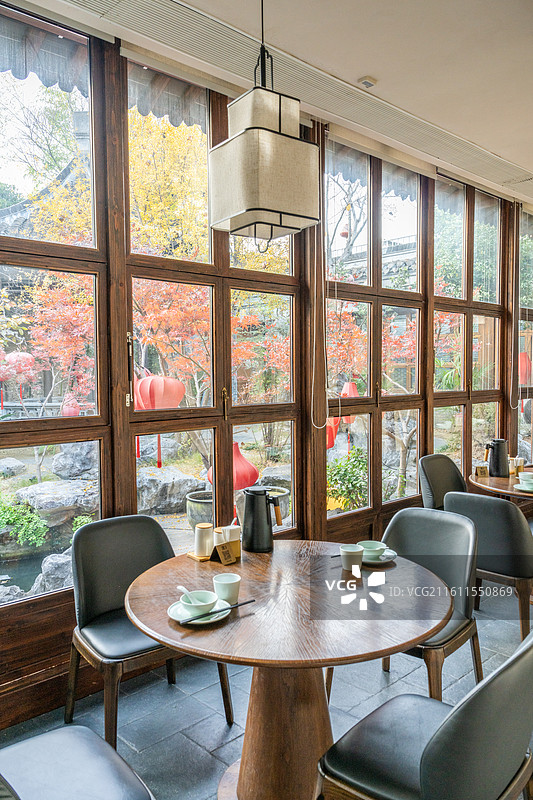 扬州重构冰瓯馆民宿古建筑空间图片素材