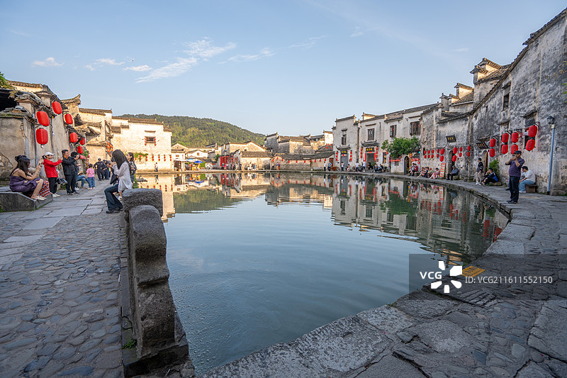 黟县宏村月沼图片素材