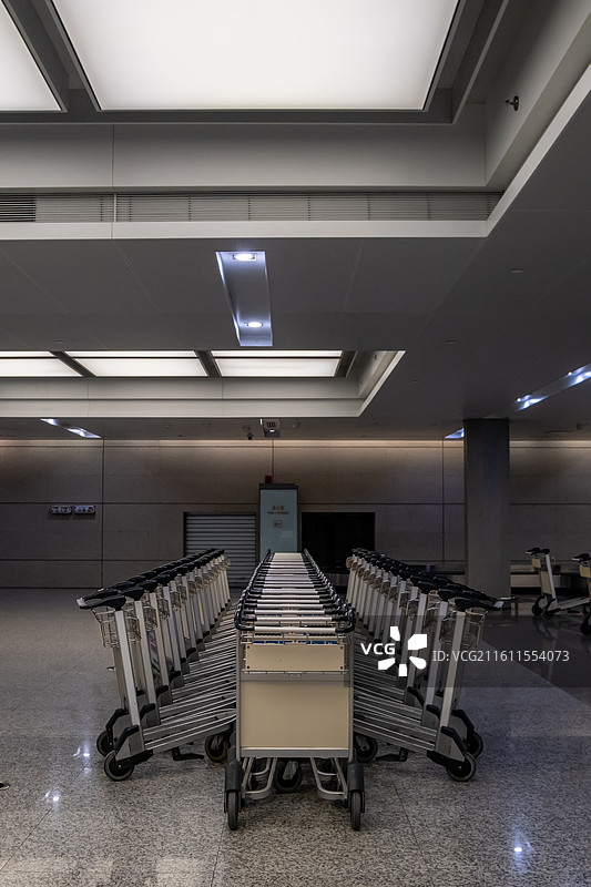 上海虹桥国际机场和绵阳南郊机场内景图片素材