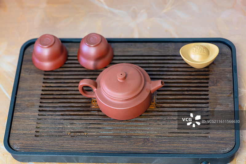 茶道文化紫砂茶具茶壶茶杯图片素材