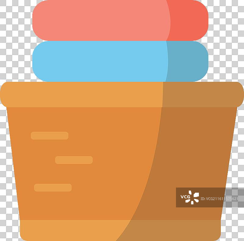 洗衣篮图标标志扁平化设计图片素材