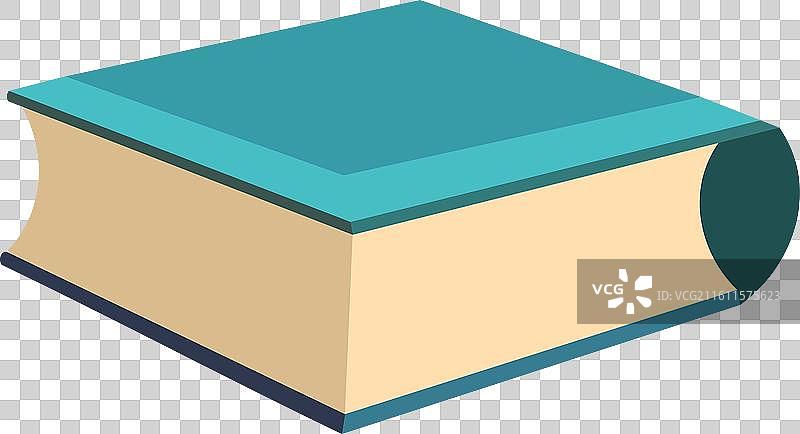 蓝色书籍扁平化设计图片素材